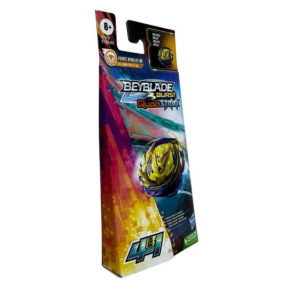 Beyblade Burst Quadstrike Fierce Achilles A8 4 in 1 Battle Top New - Picture 2 of 5